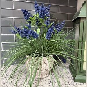 Faux Purple Flower Arrangement